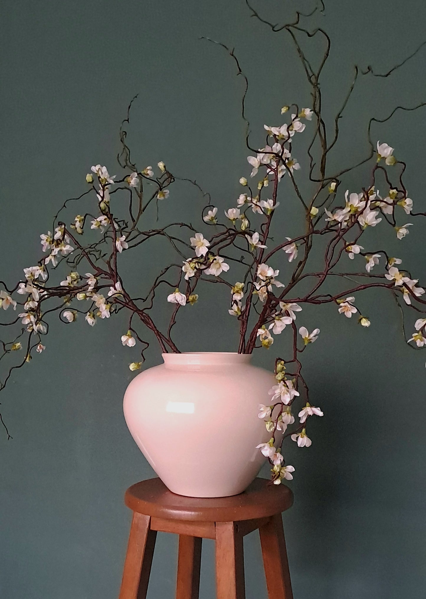 Long blossom branch stem, Faux floral stems, artificial flowers, willow stems, branches for vase, flower arrangement, floral arrangement, flowers for large vase.