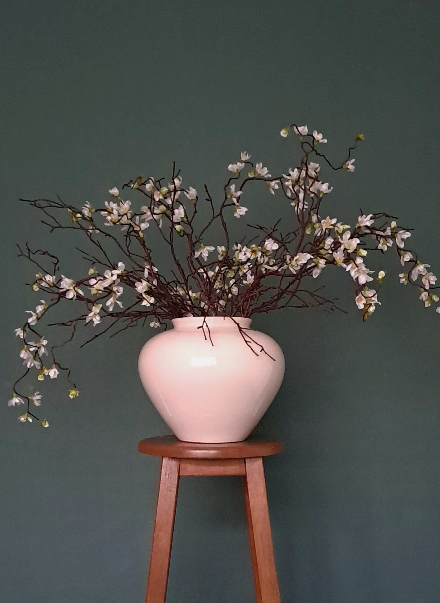 Long blossom branch stem, Faux floral stems, artificial flowers, willow stems, branches for vase, flower arrangement, floral arrangement, flowers for large vase.