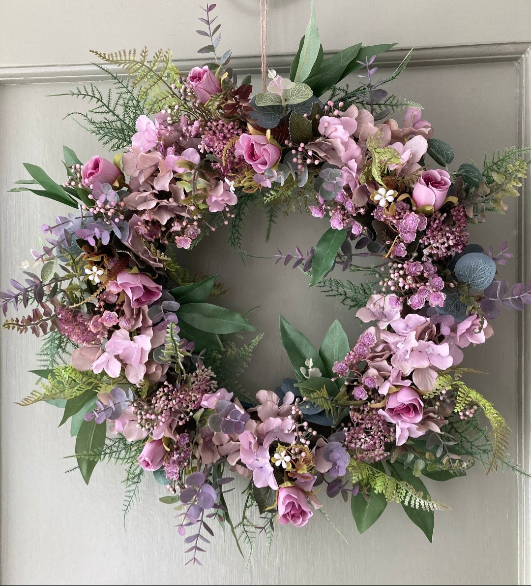 Faux flower all year wreath, door wreath, Wreath, front door wreath, floral wreath, faux florals, wreath for door, home decor, flower wreath, artificial flowers, flower arrangement