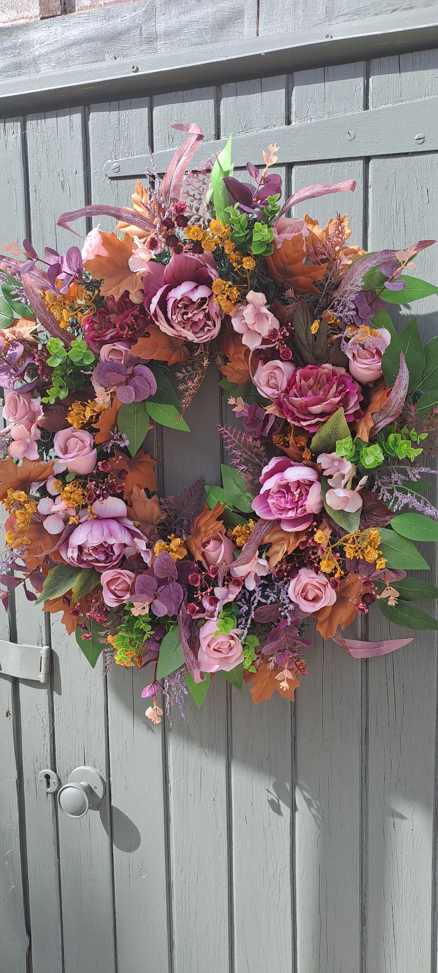 Large flower wreath, door wreath, Wreath, front door wreath, floral wreath, faux florals, wreath for door, home decor, flower wreath, artificial flowers, flower arrangement