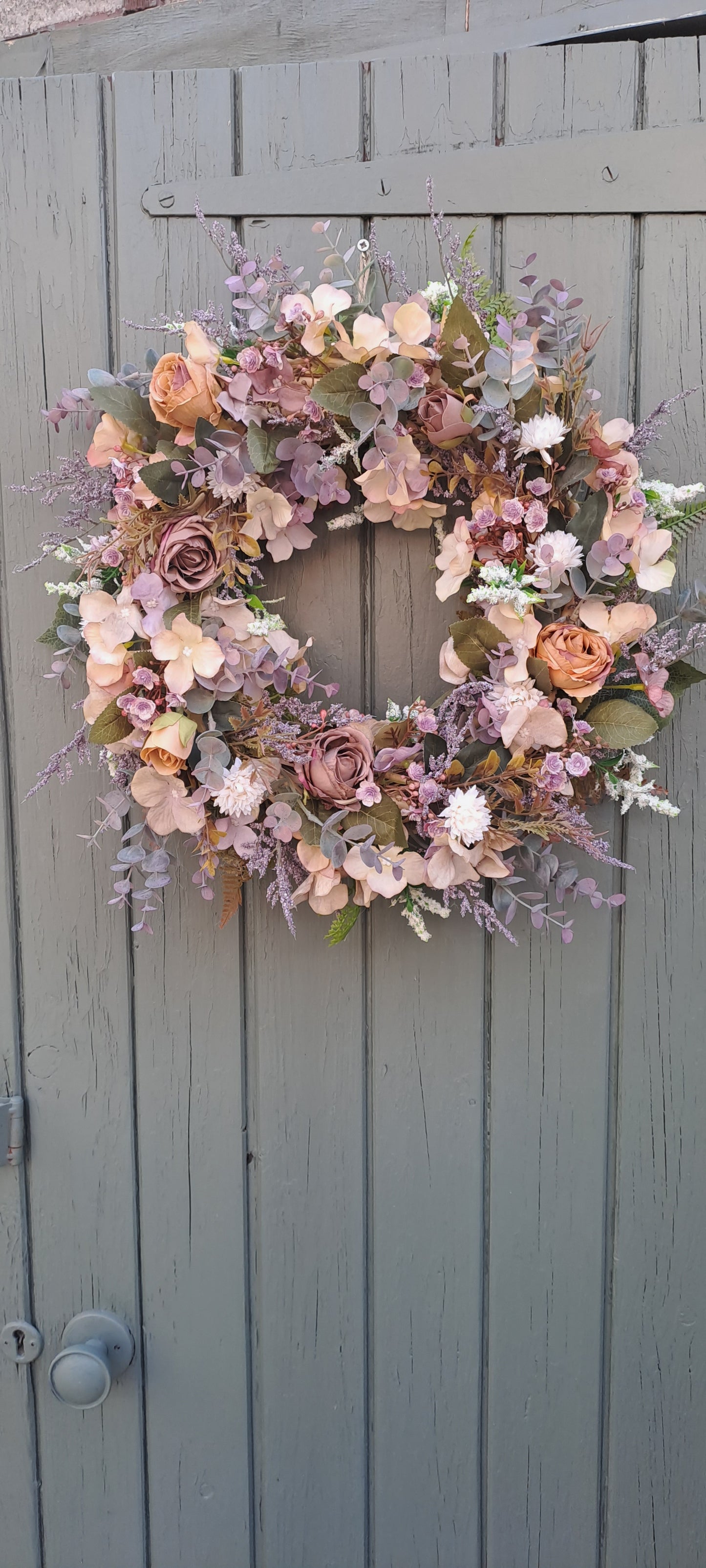 Wreath, all year wreath, year round wreath, dried floral wreath, flower wreath, faux wreath, door wreath, wreath for front door, artificial flowers, floral decor, home decor, flower arrangement