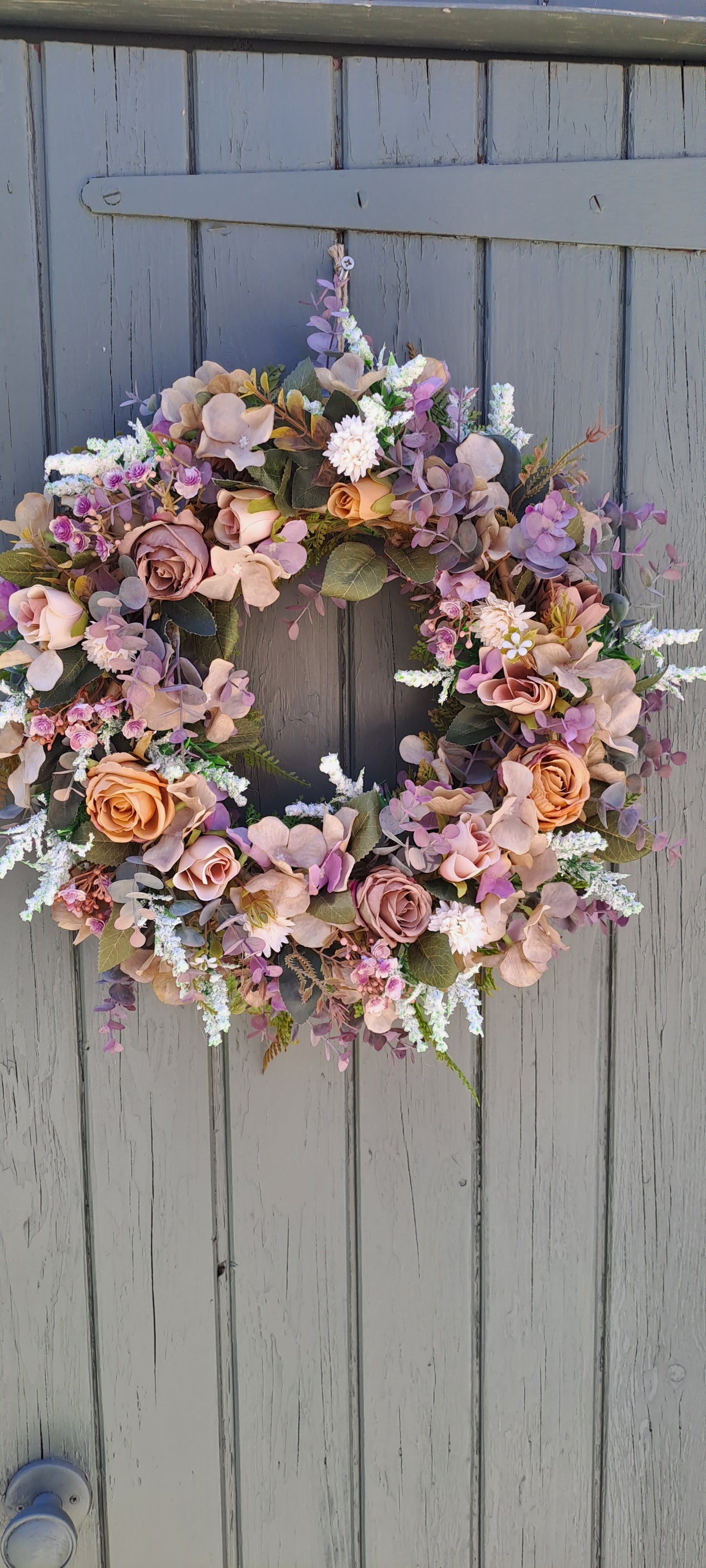 Wreath, all year wreath, year round wreath, dried floral wreath, flower wreath, faux wreath, door wreath, wreath for front door, artificial flowers, floral decor, home decor, flower arrangement