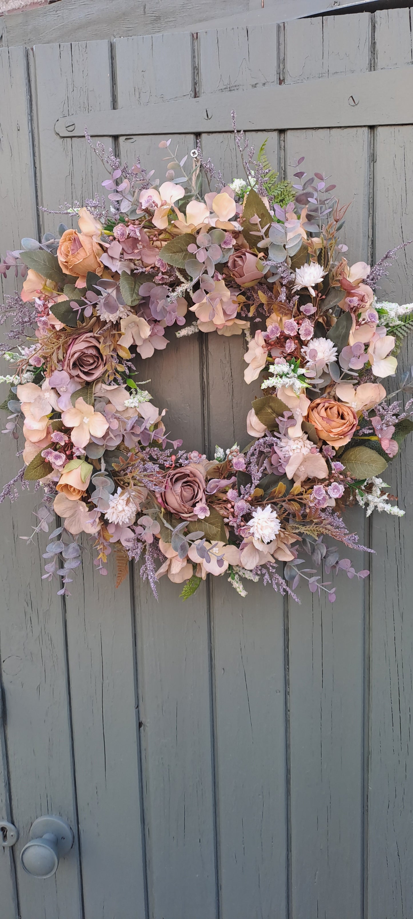 Wreath, all year wreath, year round wreath, dried floral wreath, flower wreath, faux wreath, door wreath, wreath for front door, artificial flowers, floral decor, home decor, flower arrangement